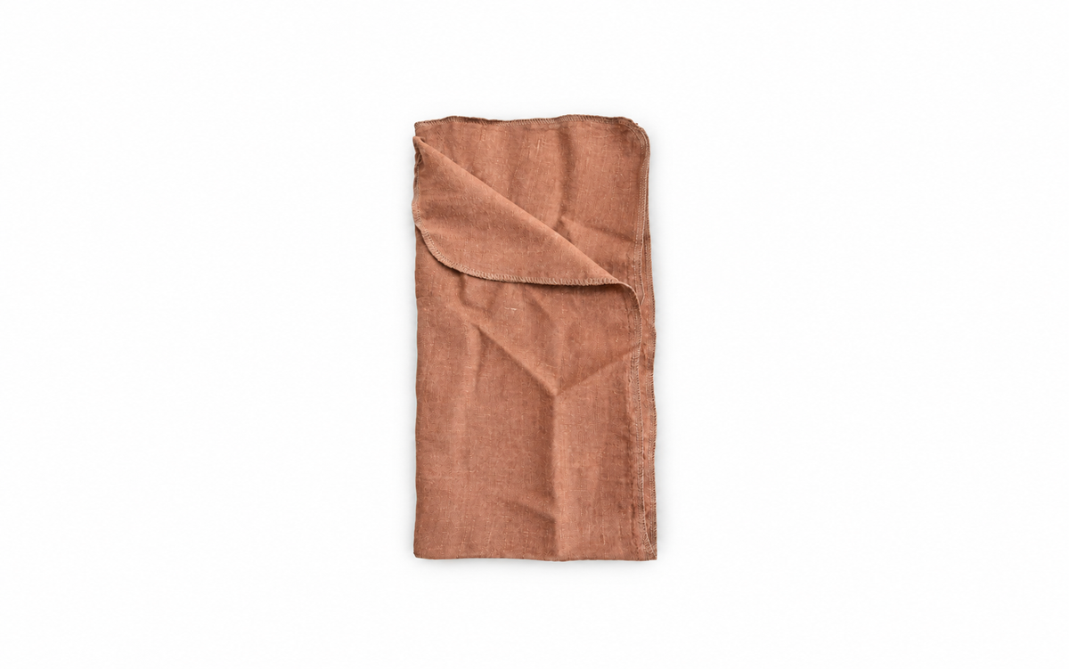 Single Layer Linen Swaddle Baby Blanket | Autumn Leaves