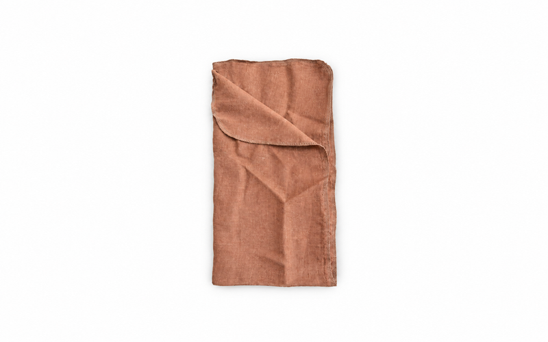 Single Layer Linen Swaddle Baby Blanket | Autumn Leaves