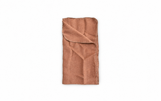 Single Layer Linen Swaddle Baby Blanket | Autumn Leaves
