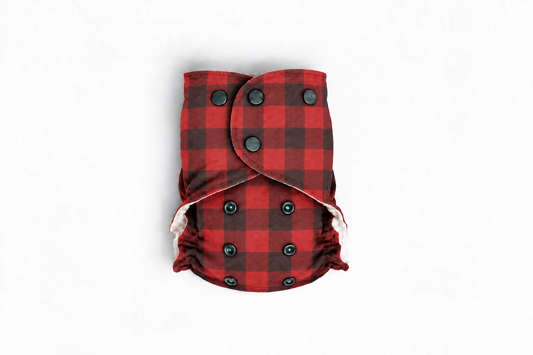 Limited Edition One-Size All-Wool Merino Cloth Diaper Cover | Buffalo Plaid