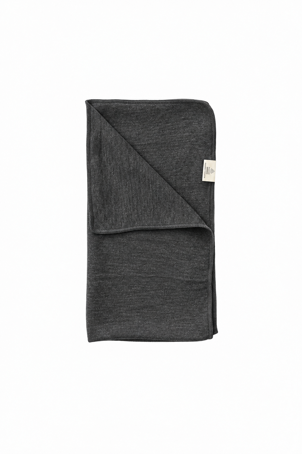Single Layer Merino Wool Stretchy Swaddle Baby Blanket | Heathered Charcoal