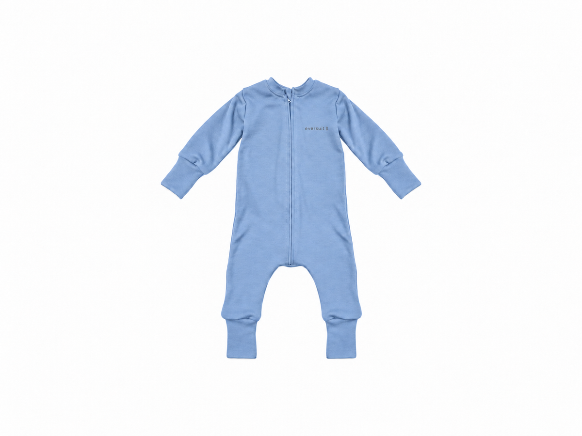 Merino Wool Zippered Eversuit™ Sleeper | Denim
