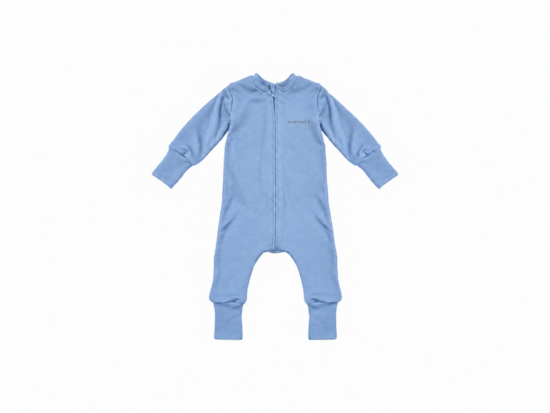 Merino Wool Zippered Eversuit™ Sleeper | Denim