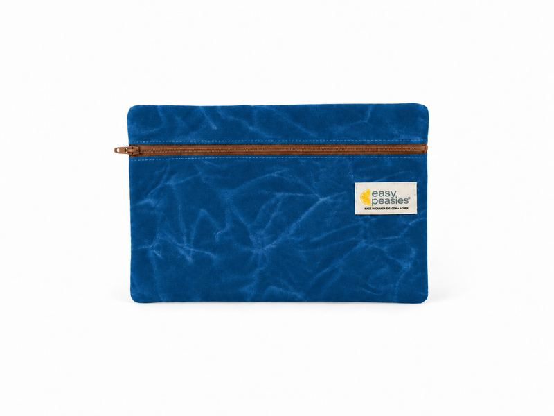 Waxed Canvas Clutch Wet Bag | Sapphire