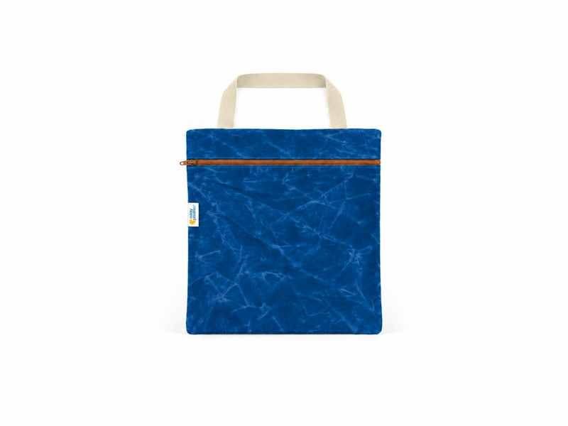 Waxed Canvas Hanging Wetbag | Sapphire