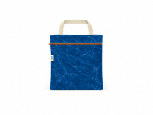 Waxed Canvas Hanging Wetbag | Sapphire