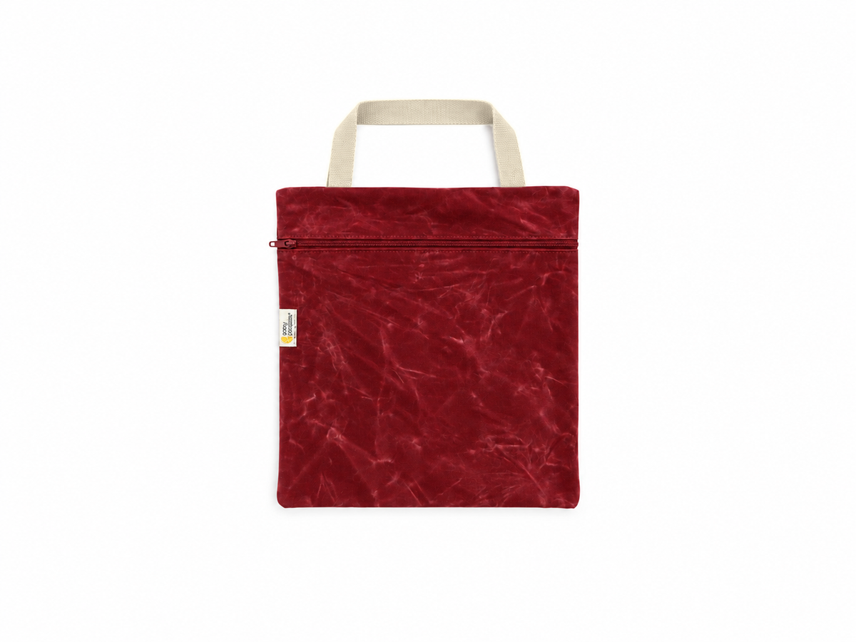 Waxed Canvas Hanging Wetbag | Cranberry