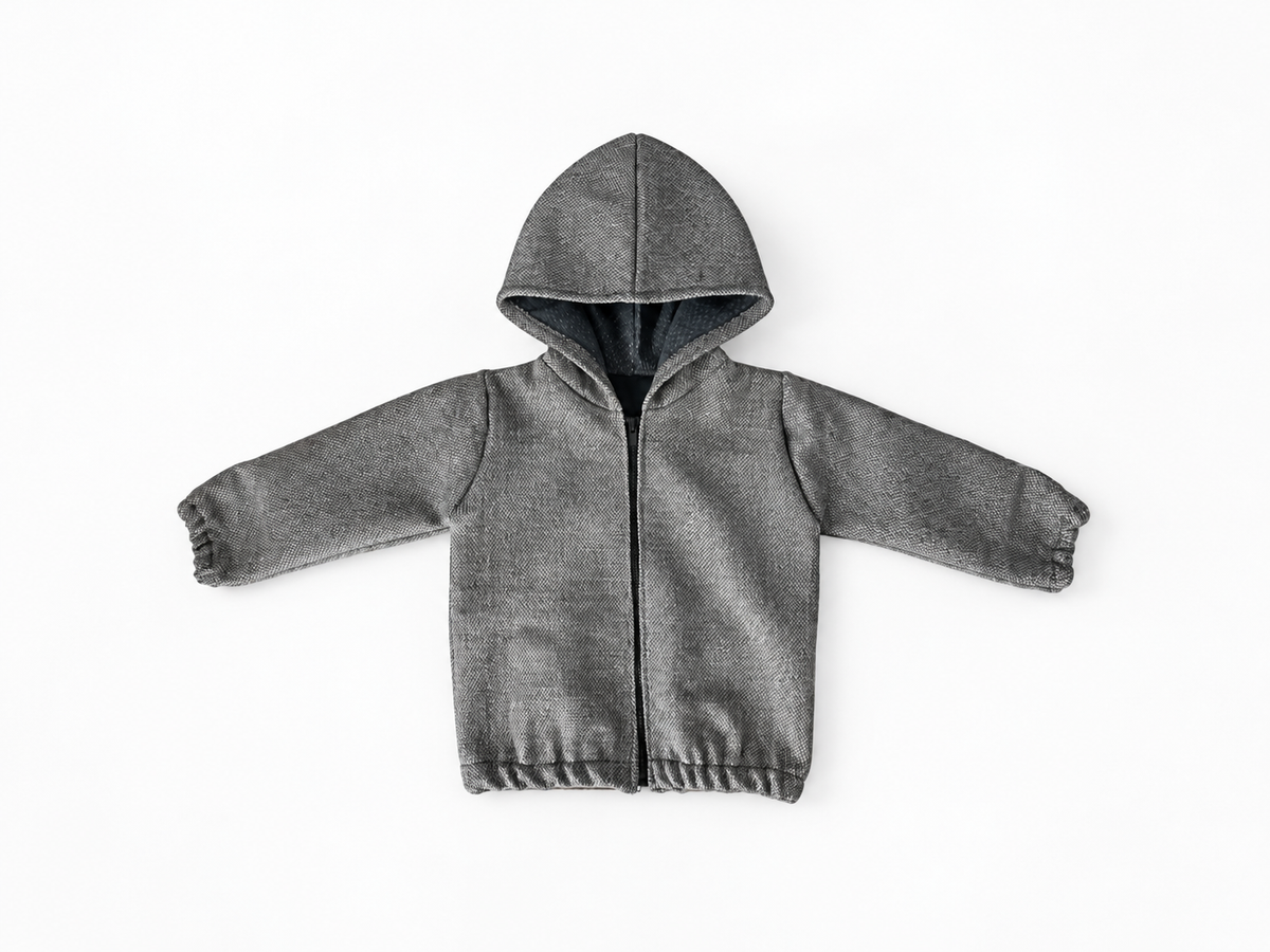 SAMPLE Zip Hooded Wool Jacket