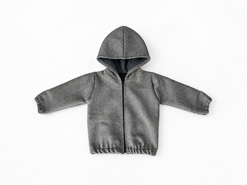 SAMPLE Zip Hooded Wool Jacket