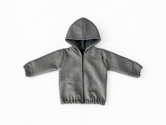SAMPLE Zip Hooded Wool Jacket