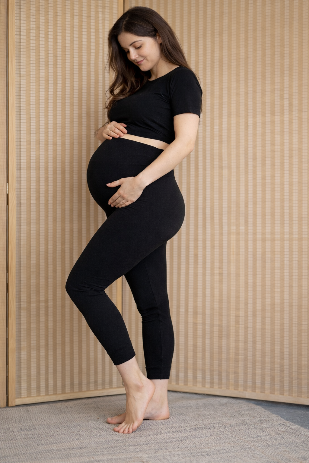 Women’s Extra High-Waisted Merino Wool Leggings – 7/8 Length