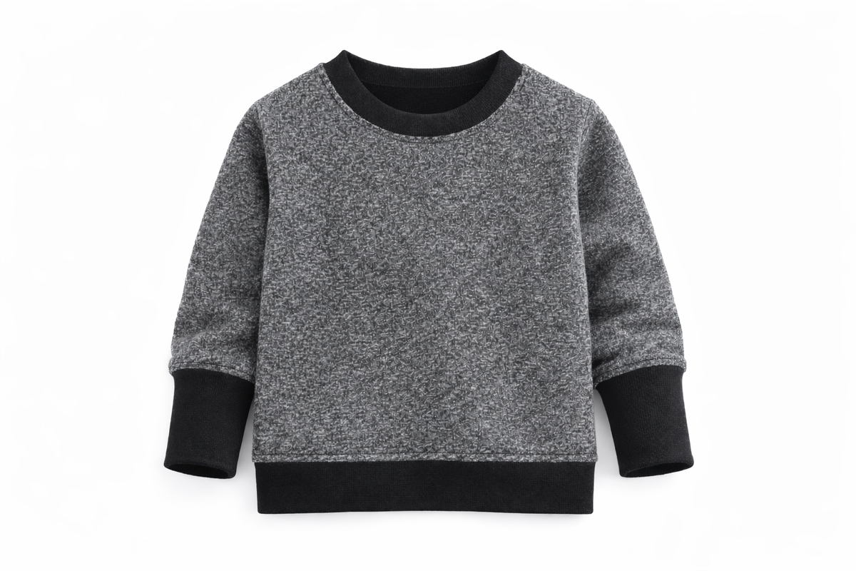 Children's Merino Wool Blend Pullover | Graphite