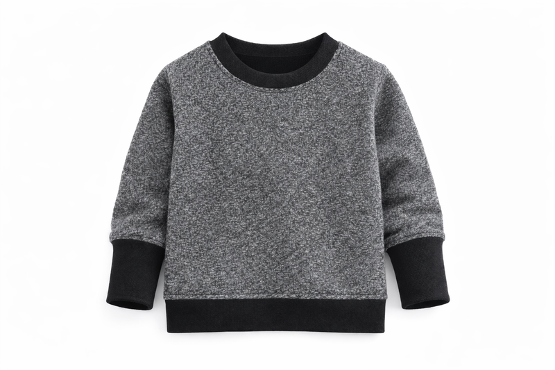 Children's Merino Wool Blend Pullover | Graphite