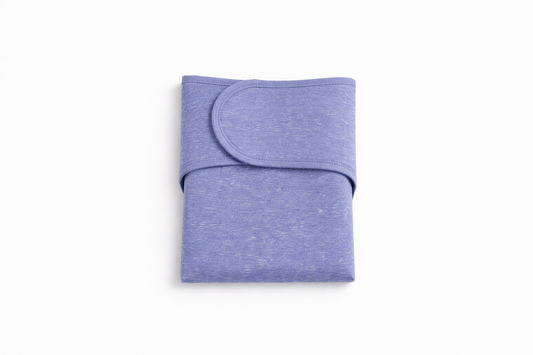 Organic Cotton Cloth Diaper Stretchy Preflat | Heathered Lavender