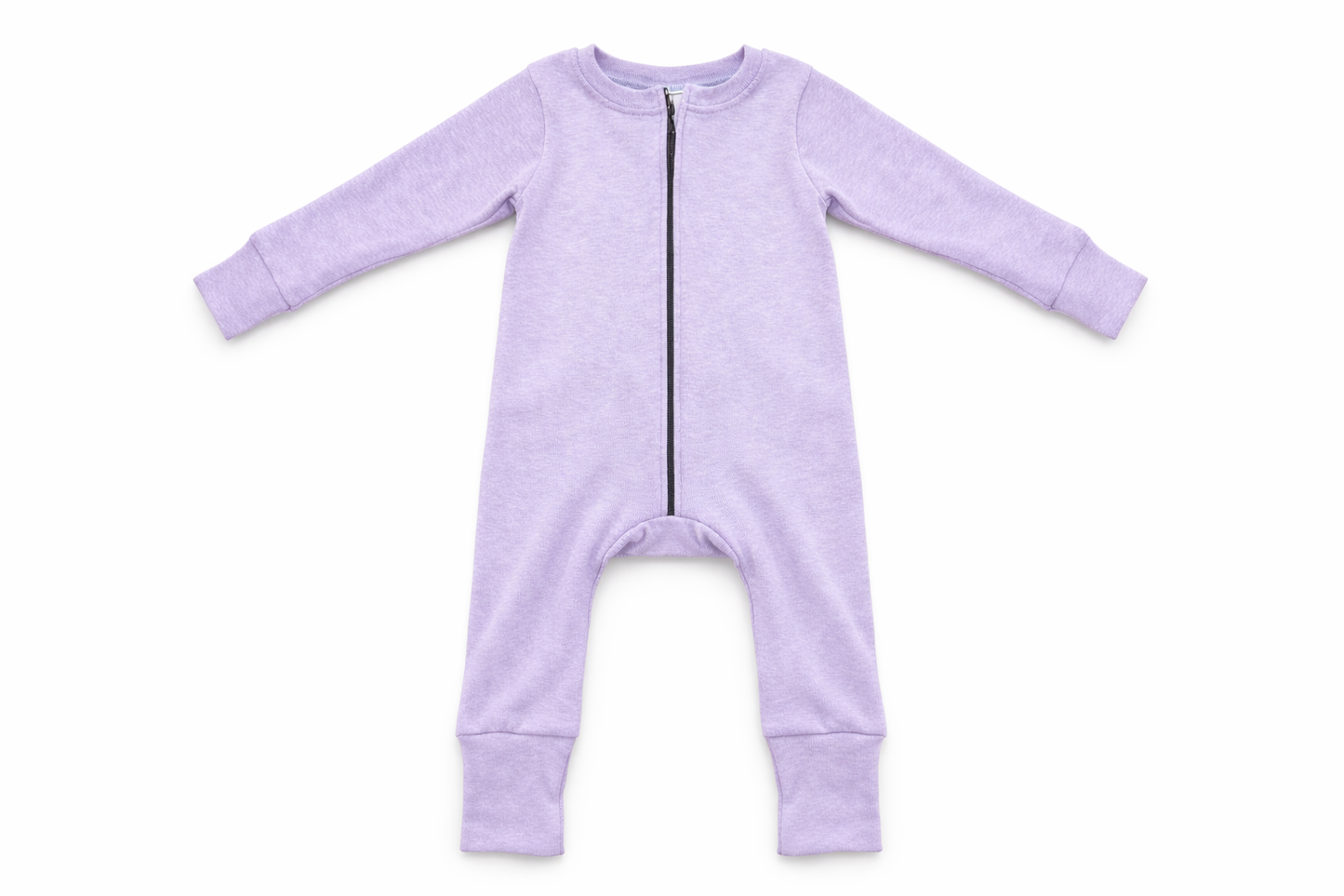Organic Cotton Zippered Sleeper | Heathered Lavender