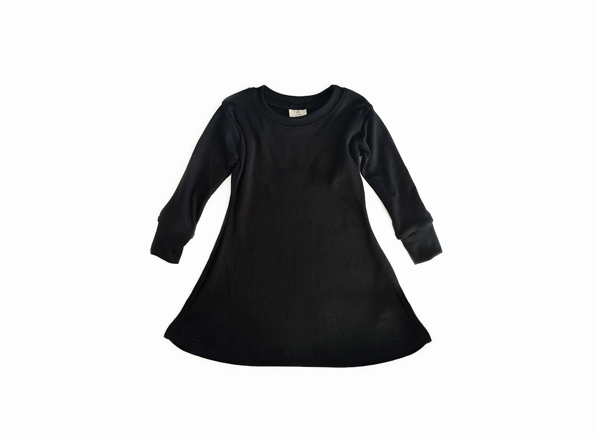 Children’s Merino Wool Long Sleeved Tunic Dress | Eclipse