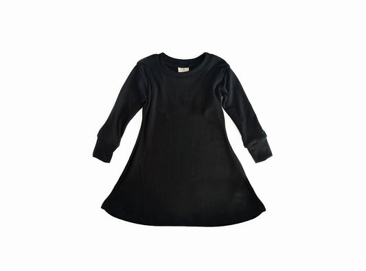 Children’s Merino Wool Long Sleeved Tunic Dress | Eclipse
