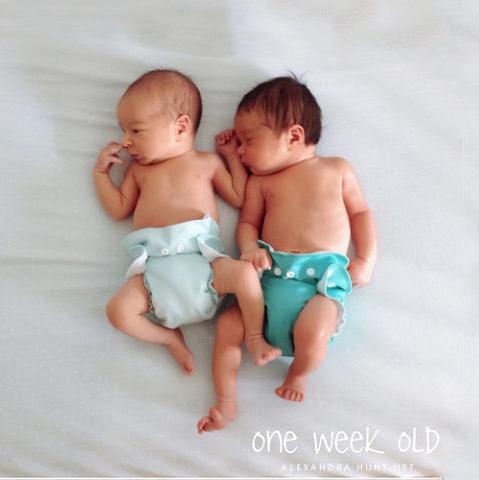 Newborn All in One (One-Piece) Cloth Diaper | Cocoa