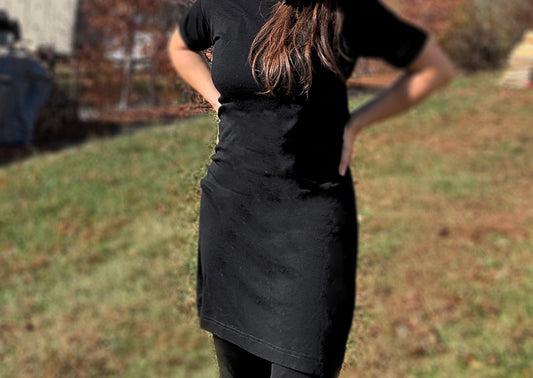 Ladies Merino T Shirt Dress | Eclipse