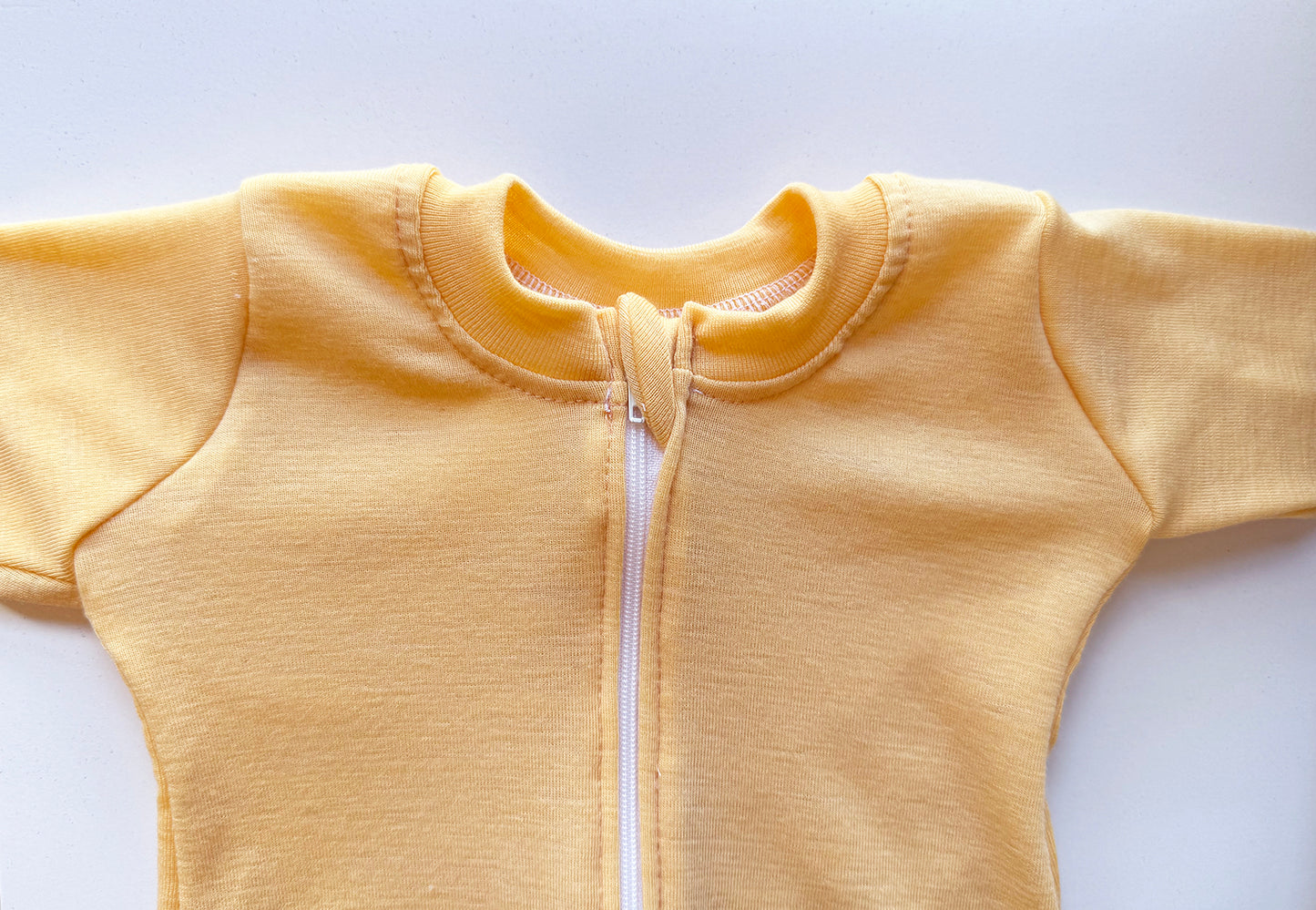 Merino Wool Zippered Sleeper | Apricot
