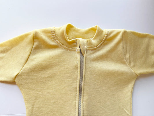Merino Wool Zippered Sleeper | Buttercup