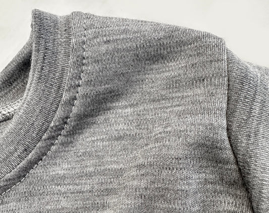 Baby / Toddler / Kids Merino Wool Long Sleeved Crew Pullover | Old School Grey