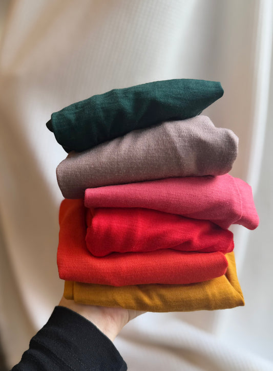 Children's Merino Wool Grow On™ Leggings  | Deep Coral