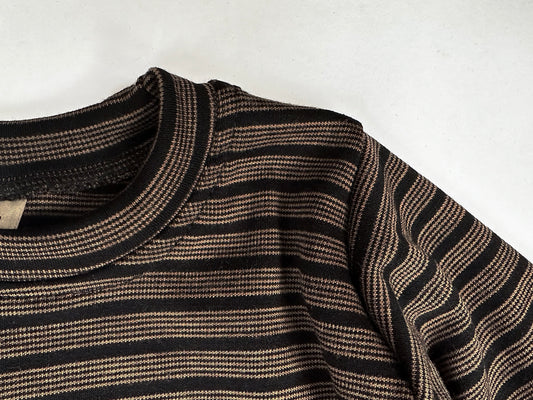 Baby / Toddler / Kids Merino Wool Long Sleeved Crew Pullover | Oak Stripe