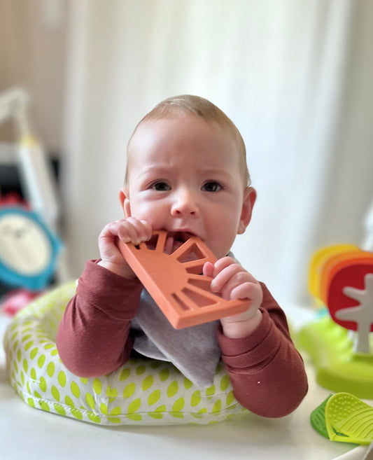 Merino Wool Bandana Bib | Cranberry