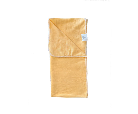Double Layer Merino Wool Stretchy Swaddle Baby Blanket | Apricot