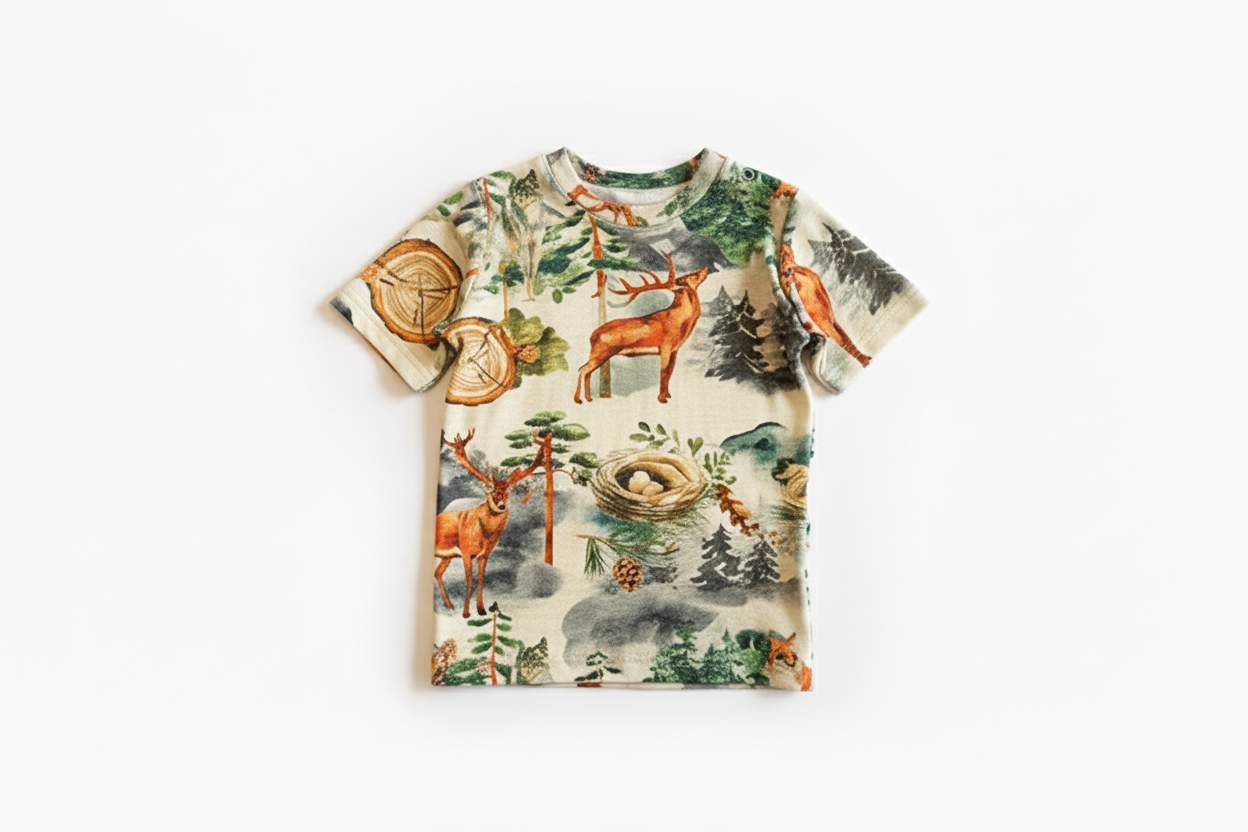 Limited Edition Merino Wool Baby / Toddler / Kids T-Shirt | Into The Mist