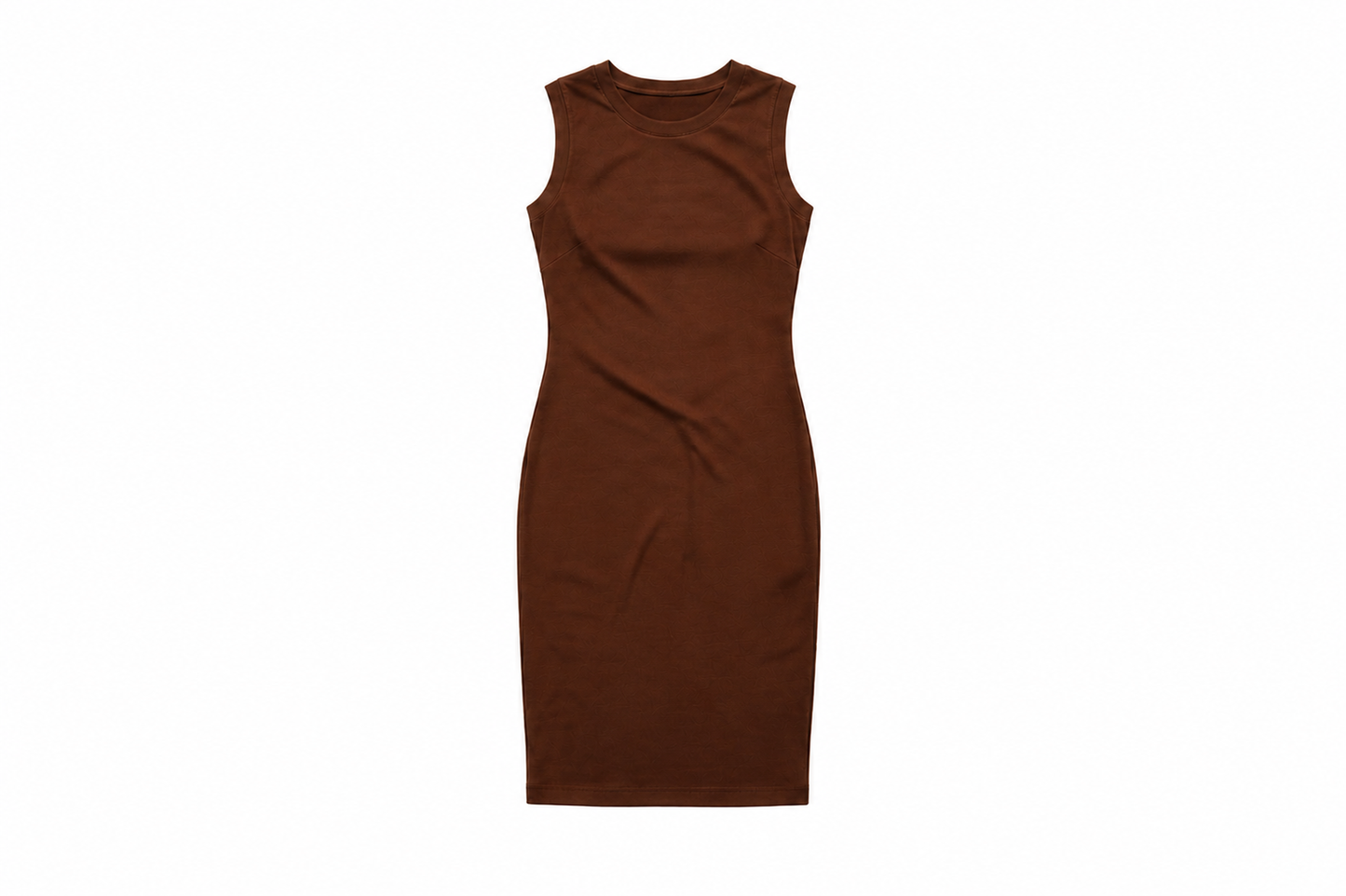 Ladies Merino Wool Micro Ribbed Tank Dress | Amber