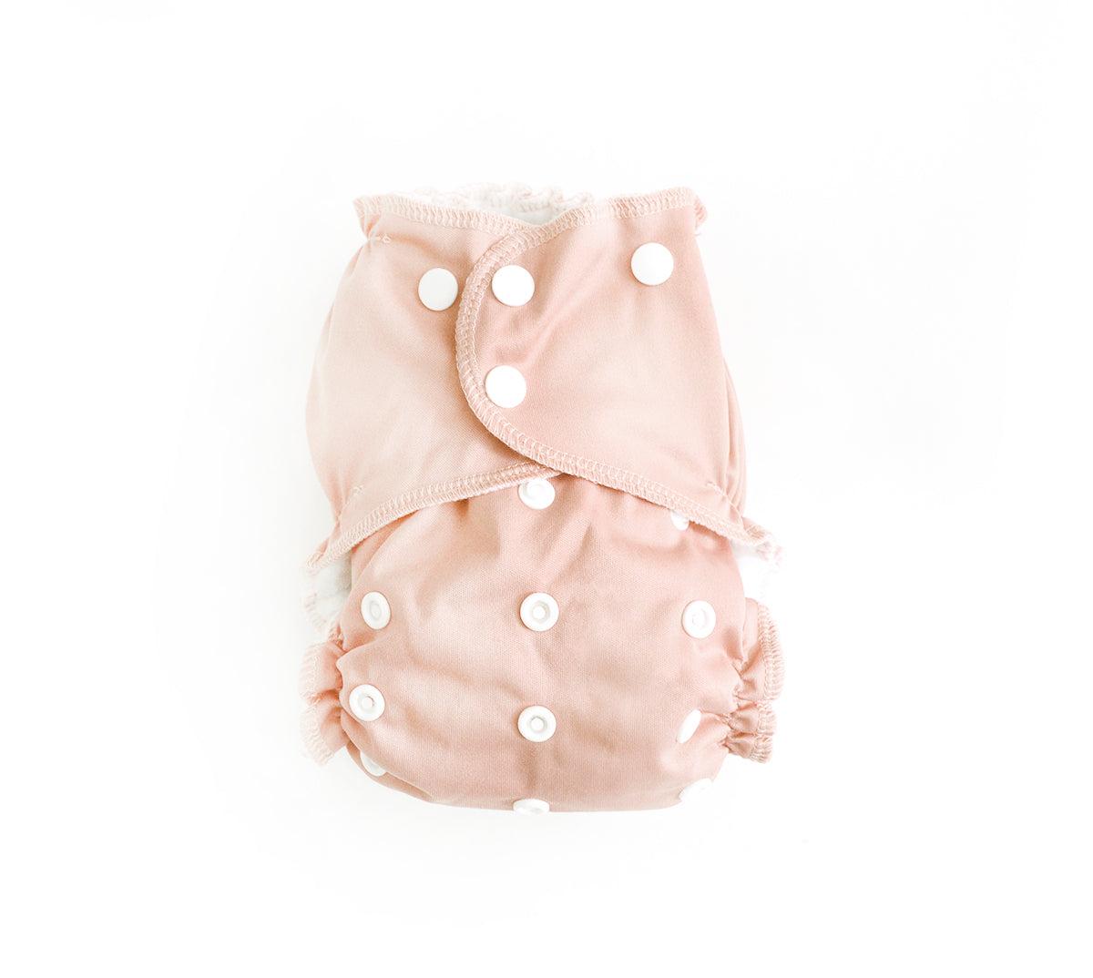 Toddler Cloth Pocket Diaper + Bamboo Trifold | Blush
