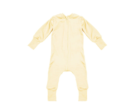 Merino Wool Zippered Sleeper | Buttercup