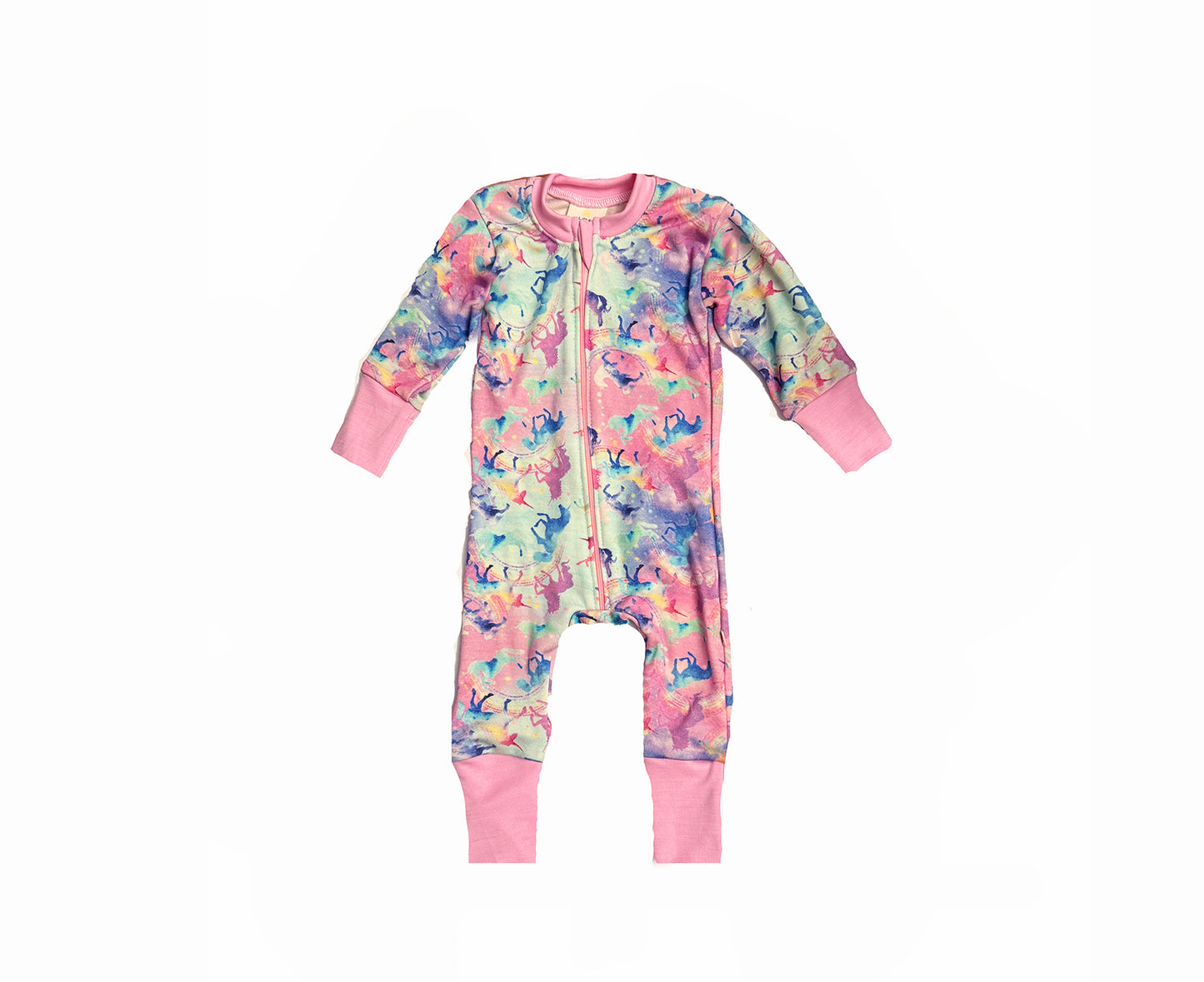 Limited Edition Merino Wool Zippered Sleeper | Celeste