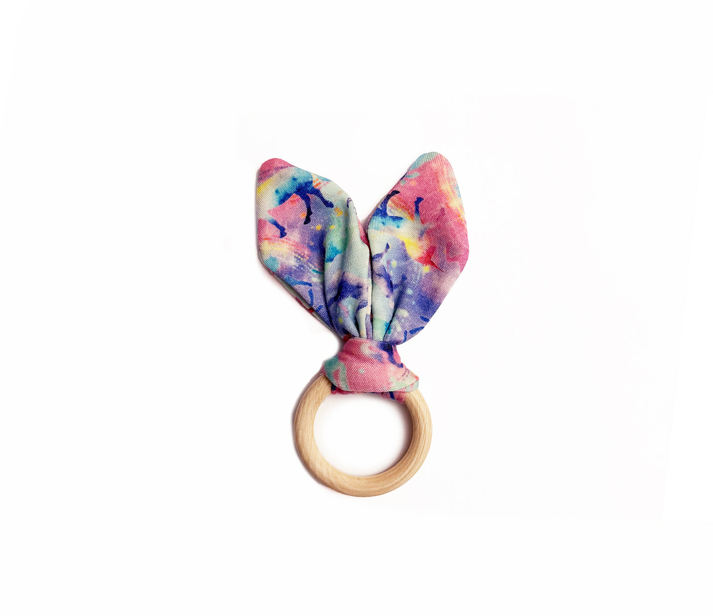 Limited Edition Merino Wool & Hardwood Teether | Celeste