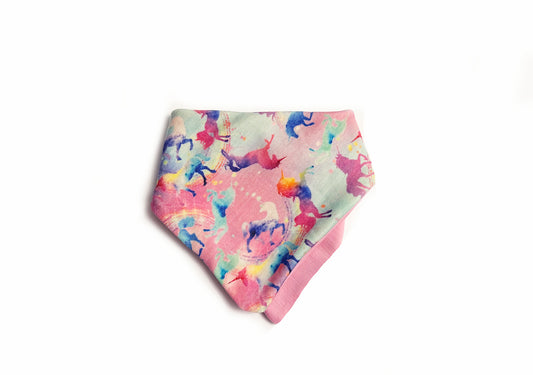 Limited Edition Merino Wool Bandana Bib | Celeste