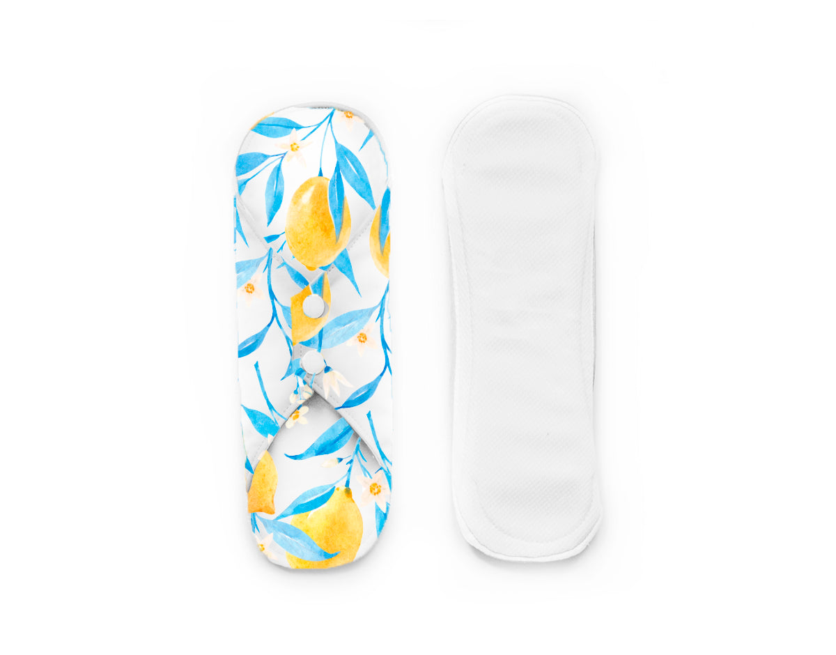 Reusable Menstrual Sanitary Napkin | Lemon Floral