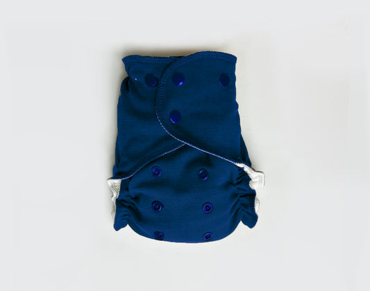 One-Size All-Wool Merino Cloth Diaper Cover | Cobalt