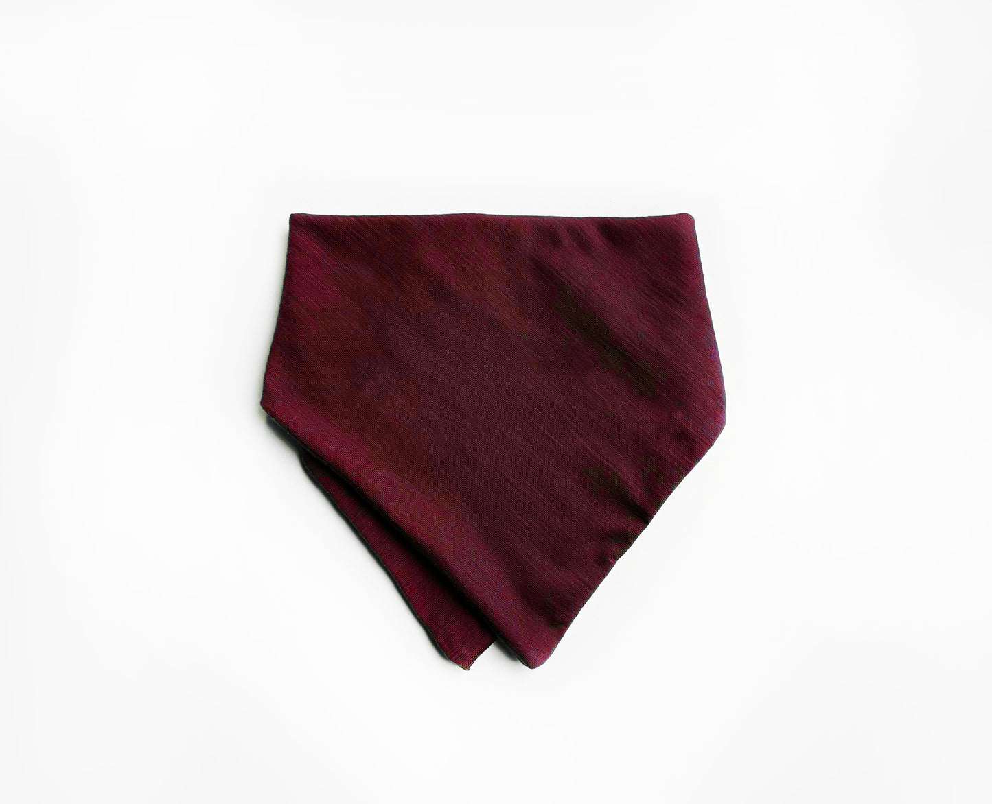 Merino Wool Bandana Bib | Cranberry