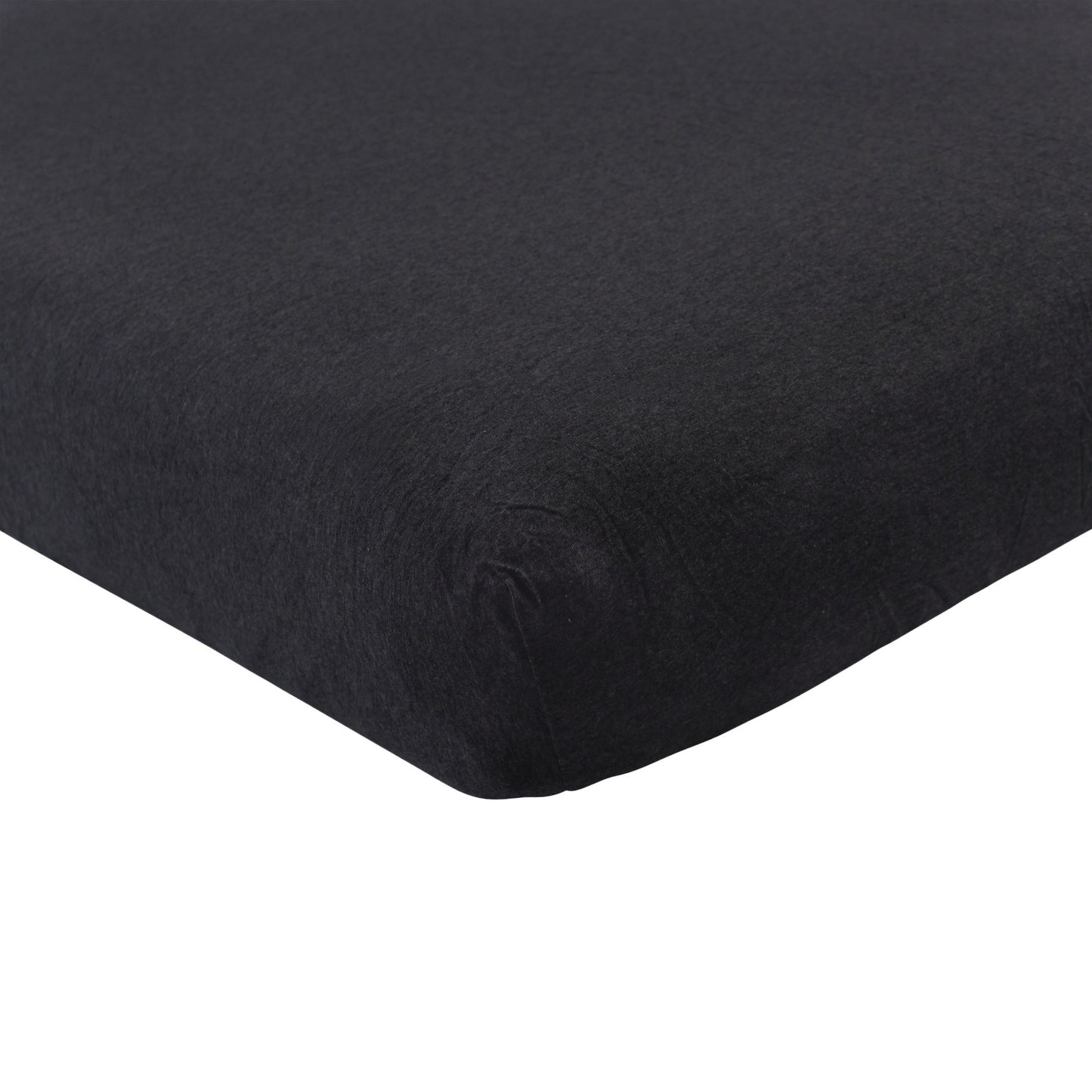 Merino Wool Jersey Crib Sheet | Heathered Charcoal