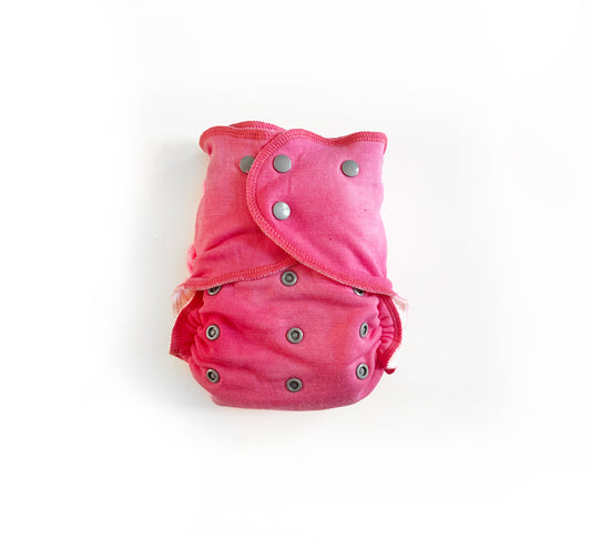 One-Size All-Wool Merino Cloth Diaper Cover | Flamingo