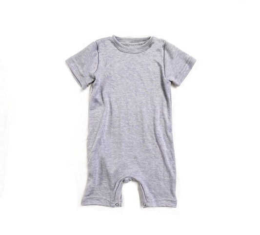 Merino Silk Short-all Romper Baby | Toddler | Cool Grey