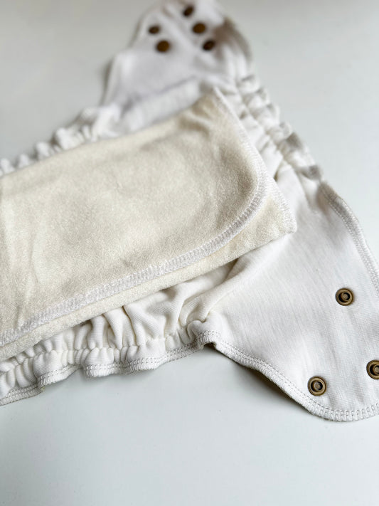 Limited Edition One-Size All-Wool Merino Cloth Diaper Cover | Celeste