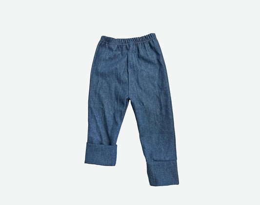 SAMPLE Cotton Denim Grow With Me Baby / Toddler Jeans