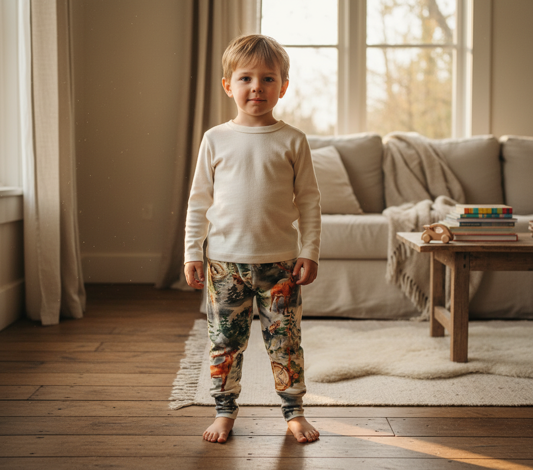 Limited Edition Merino Wool Baby / Toddler / Kids Joggers | Into the Mist