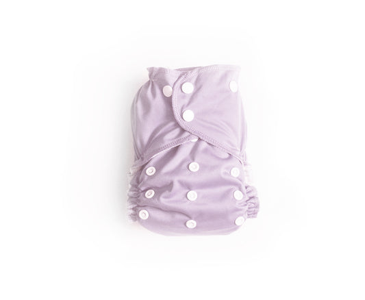 One-Size Cloth Pocket Diaper + Bamboo Trifold | Lavender Fields