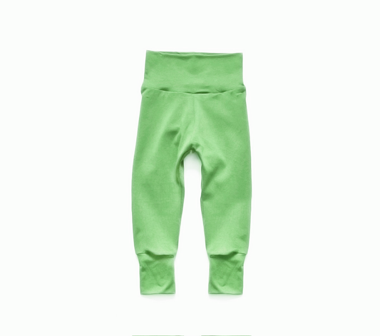 Merino Wool Silk Blend Baby / Kids Leggings | Lime