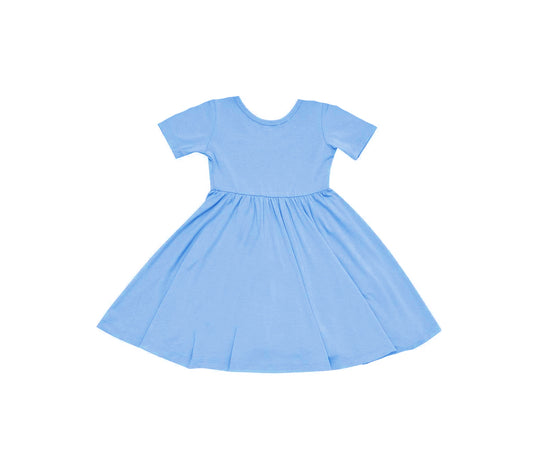 Baby / Toddler / Kids Merino Wool Twirl Dress | Periwinkle