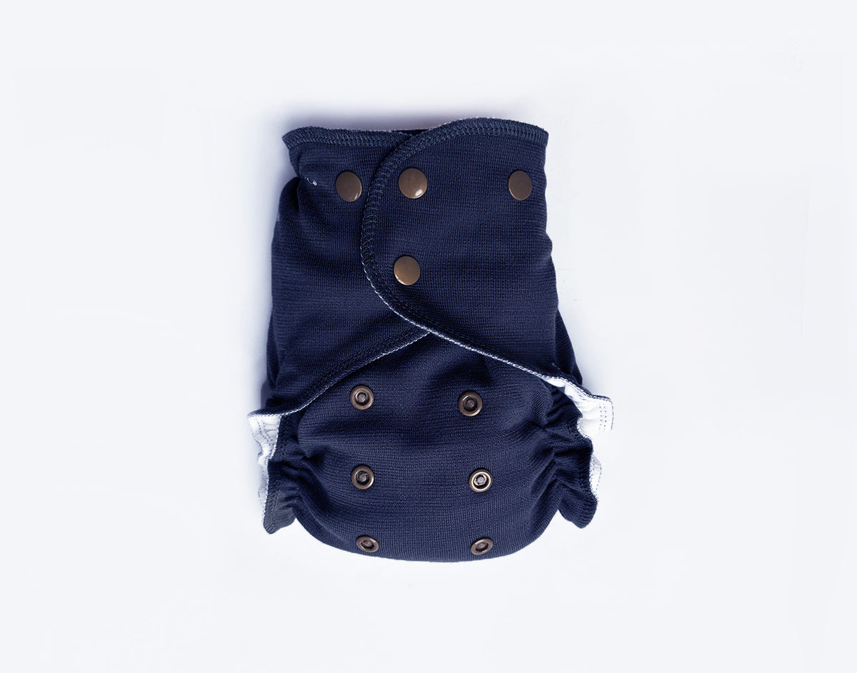 Toddler All-Wool Merino Cloth Diaper Cover | Midnight